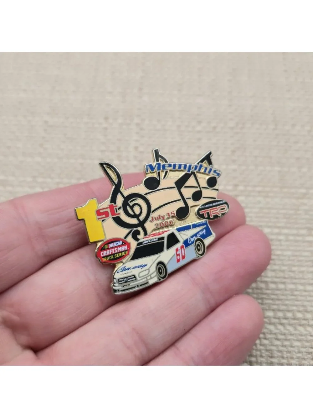 2006 Jack Sprague Memphis Winner NASCAR Truck Series Toyota TRD Pin A8032
